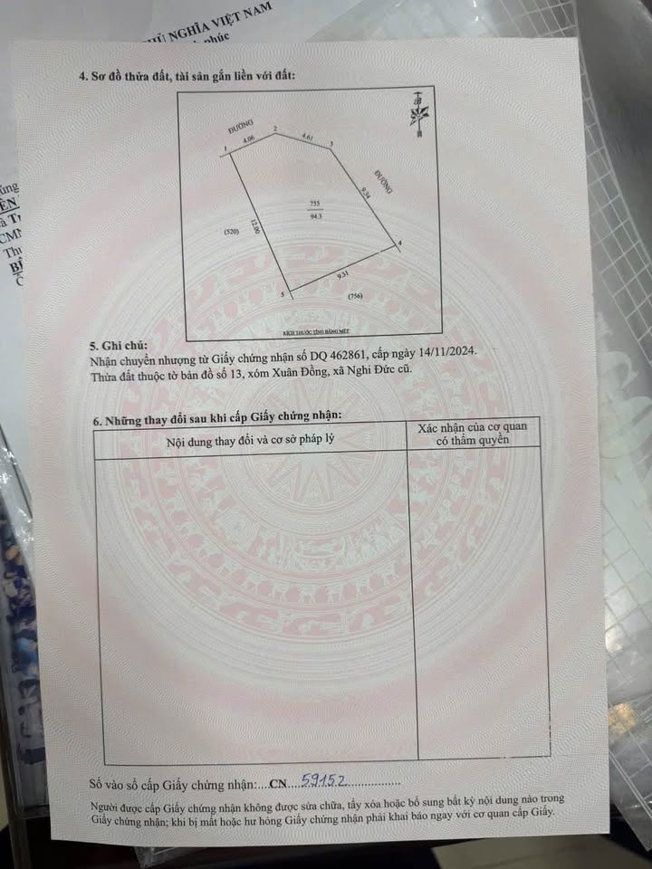 Đất Nền Nghi Đức, TP Vinh 94m² - Lô Góc Hiếm Có, Tiềm Năng Tăng Giá!