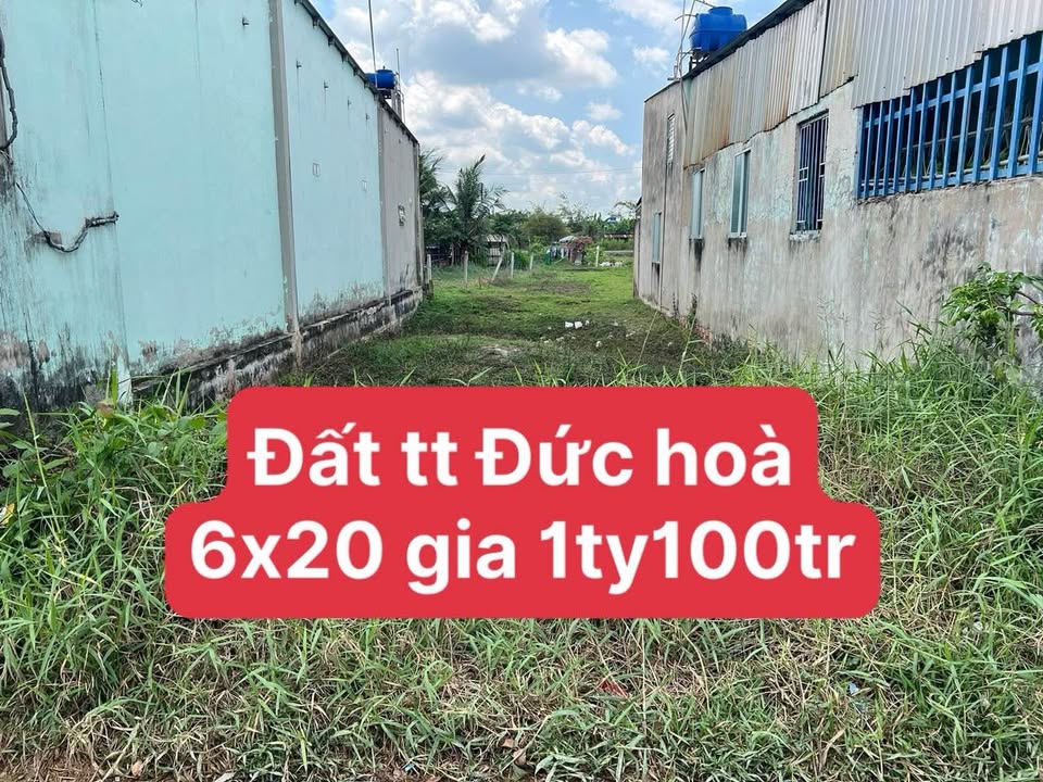 Đất nền Thị trấn Đức Hòa 120m² 1.1 tỷ - Sổ đỏ chính chủ!