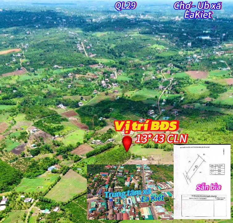 Đất Nền Xã Ea Kiết, Cư M'gar, Đắk Lắk - 546m² Giá 129 Triệu