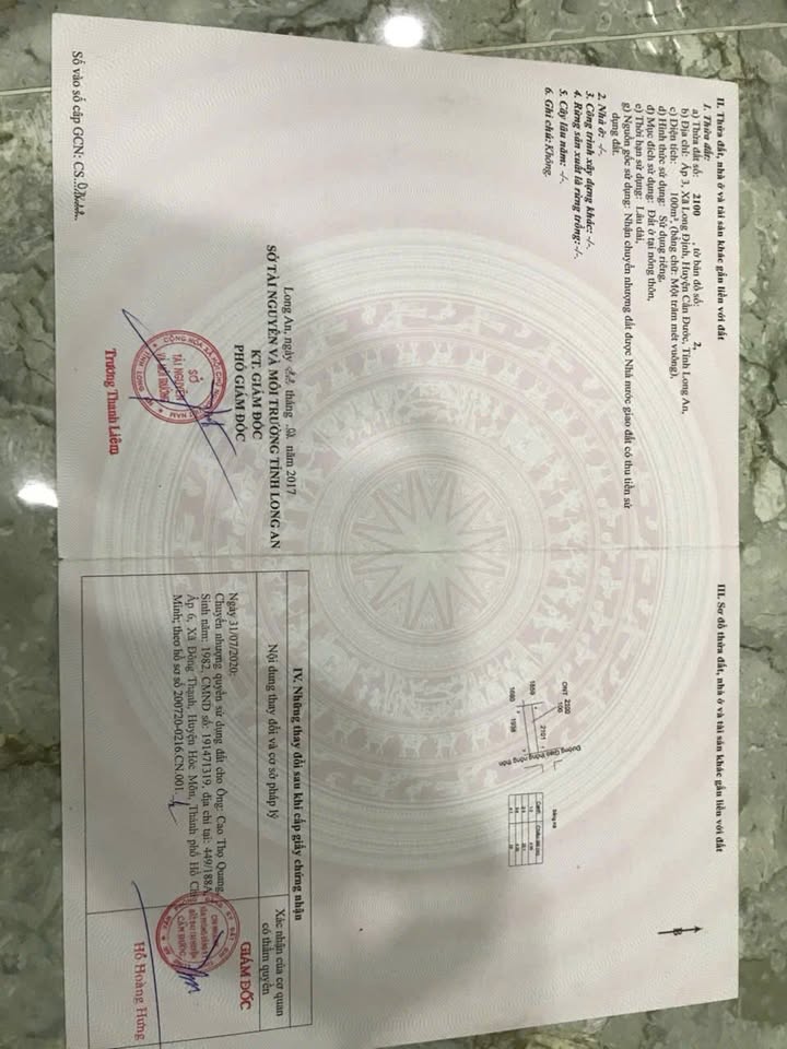 Đất nền Long Định Cần Đước 99m² - Sổ đỏ chính chủ!