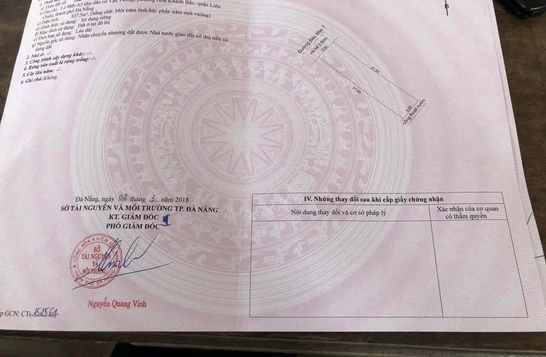 Đất nền Bàu Mạc 7, Liên Chiểu 107.5m² - Tiềm năng tăng giá vượt trội!