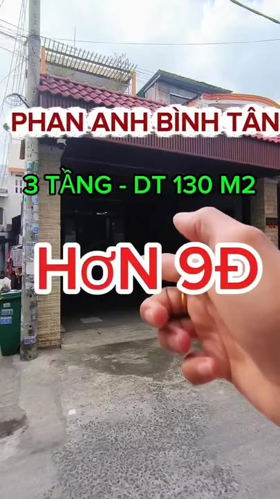 Nhà 3 tầng Phan Anh Bình Tân 144m² giá 9.8 tỷ - Vị trí đẹp giáp Tân Phú