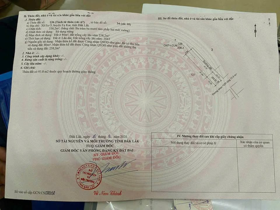 Đất nền Thôn 10 Ea Kar 246m² - Sổ đỏ chính chủ, tiềm năng sinh lời!