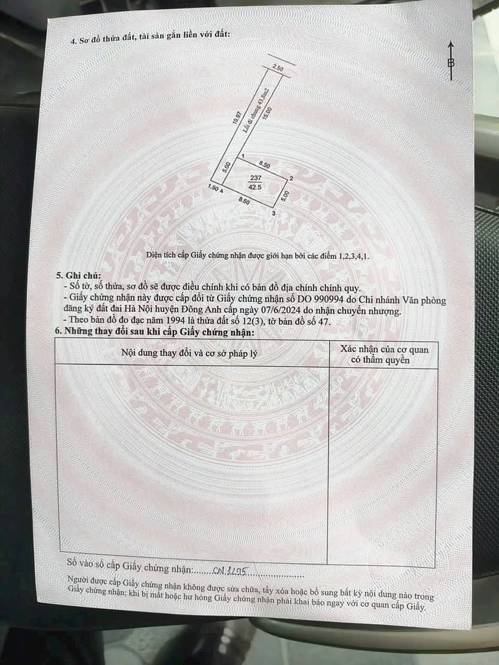 Đất nền Lại Đà Đông Anh 42m² giá 4.7 tỷ - Sát hồ điều hòa cực thoáng