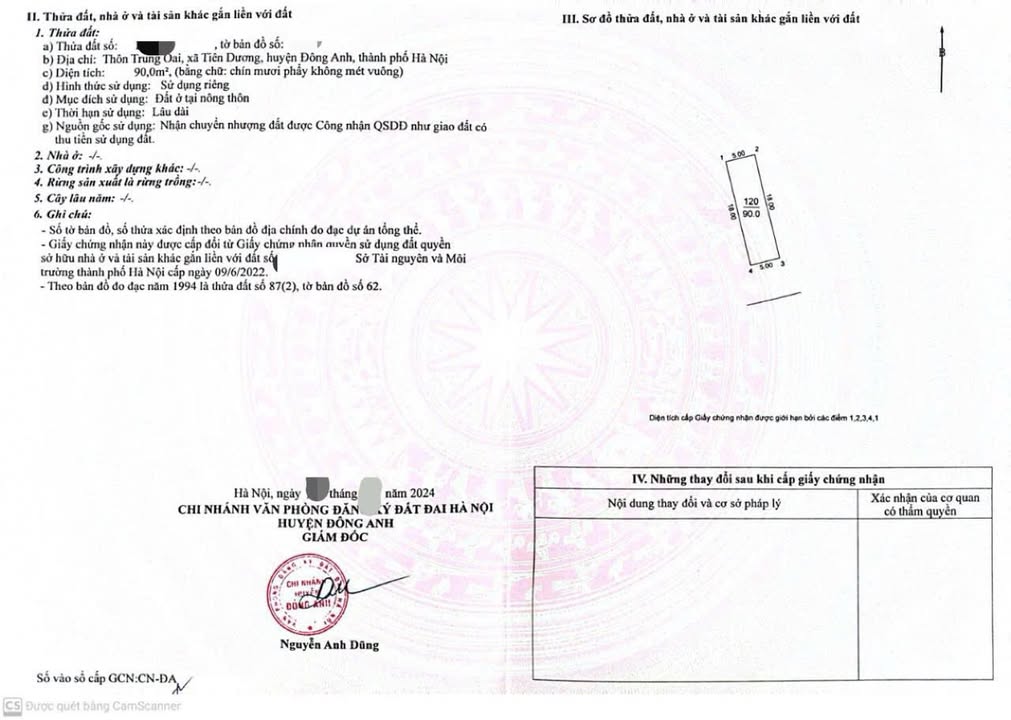 Đất nền Trung Oai Đông Anh 90m² - Đường to ô tô, kinh doanh đỉnh!