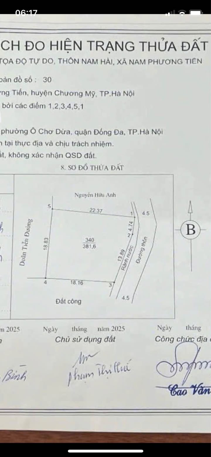 Đất Nền Chương Mỹ 380m² - Pháp Lý Rõ Ràng, Tiềm Năng Tăng Giá!