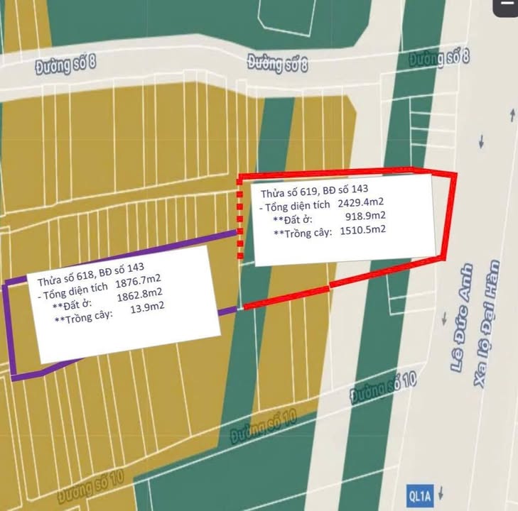 Đất mặt tiền QL1A Bình Tân 4306m² giá 100 tỷ - Vị trí đắc địa