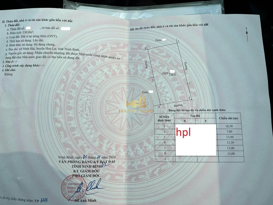 Đất nền Tam Cốc 330m² - Vị trí đắc địa, 30 tỷ, Ninh Bình