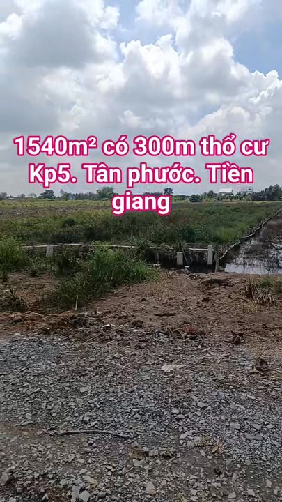 Đất Vườn 1540m² Giá 600 Triệu - Xây Nhà/Trọ Tiền Giang