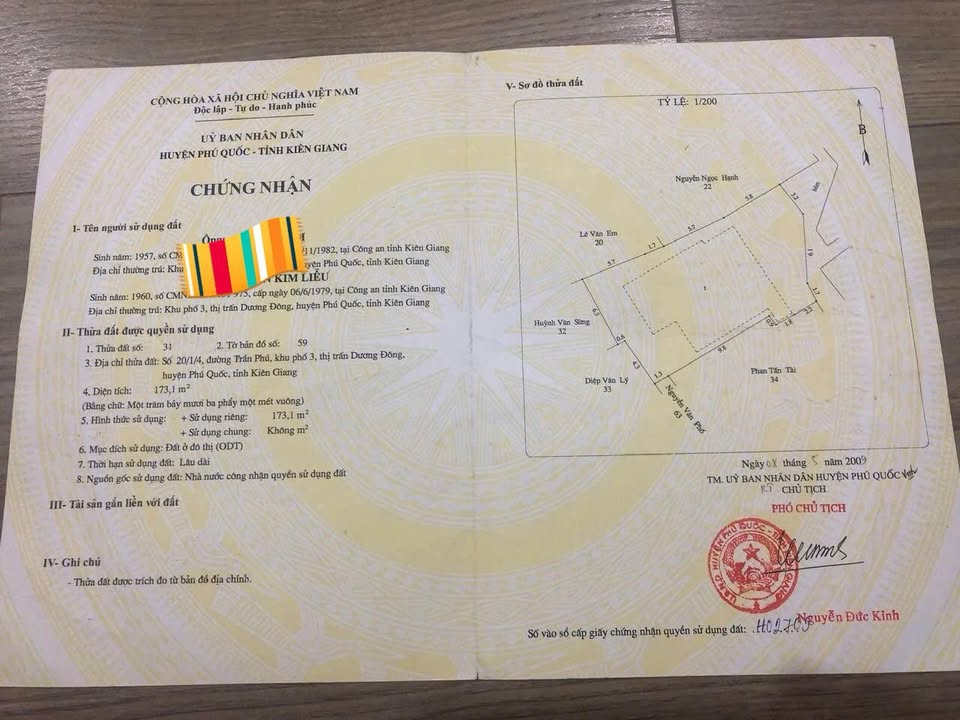 Đất nền Hẻm Trần Phú, Dương Đông, Phú Quốc 172m² - Sổ đỏ chính chủ!