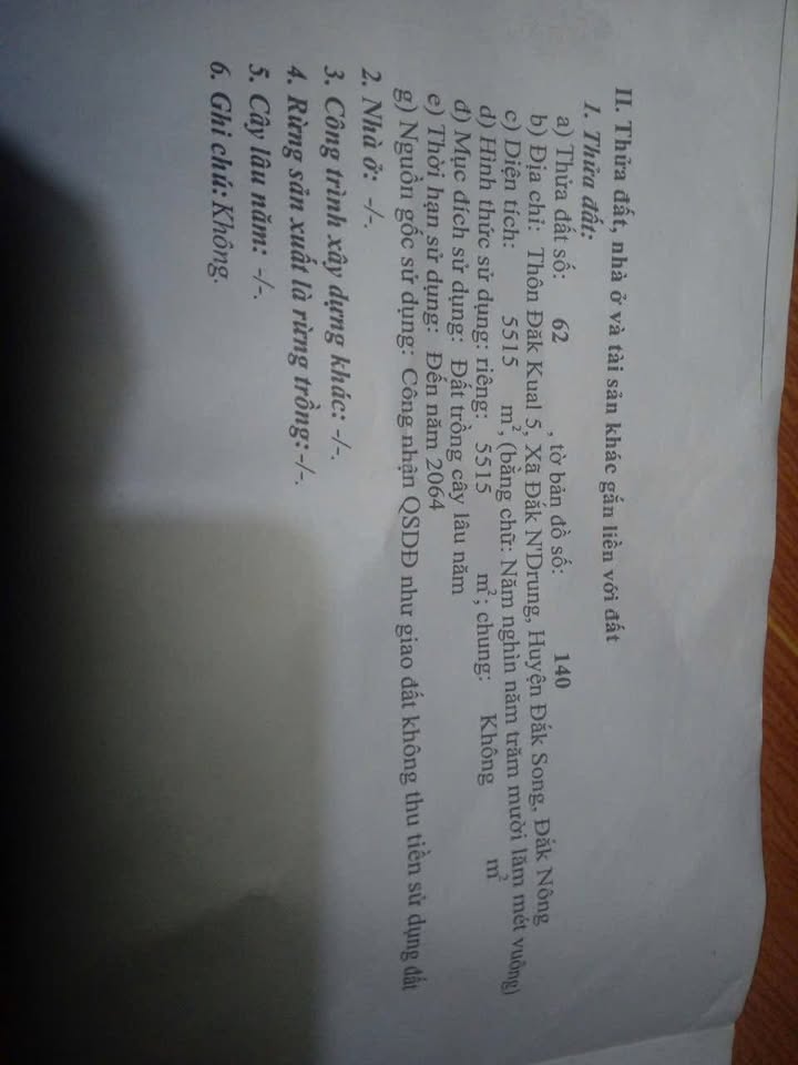 Bán gấp đất Đắk Nông 5500m² sổ hồng - Thế đất thoải, giá 690 triệu