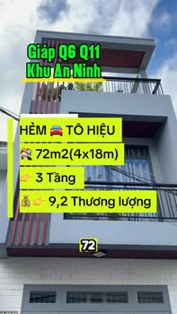 Nhà Hẻm Xe Tải 70m² (4x18m) 3 Tầng Tân Phú - Giá Tốt