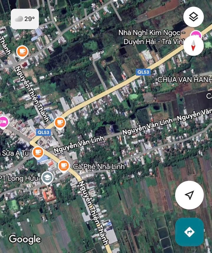 Bán Nền 1800m² Mặt Tiền Nguyễn Văn Linh, Duyên Hải, Trà Vinh - Sổ Thổ Cư