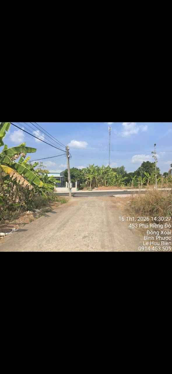 Đất nền Tiến Hưng, Đồng Xoài 260m² - Sổ đỏ sẵn, gần DT741