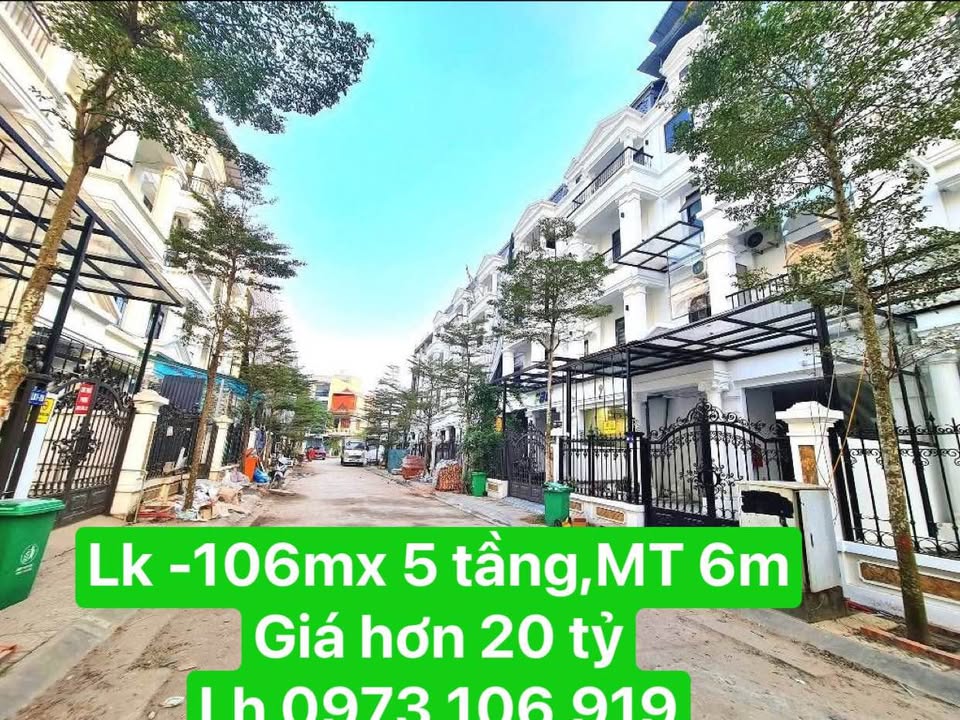 Nhà Liền Kề 106m² Kinh Doanh Mặt Tiền 6m Gần Aeon Mall Hà Đông - Hơn 20 Tỷ