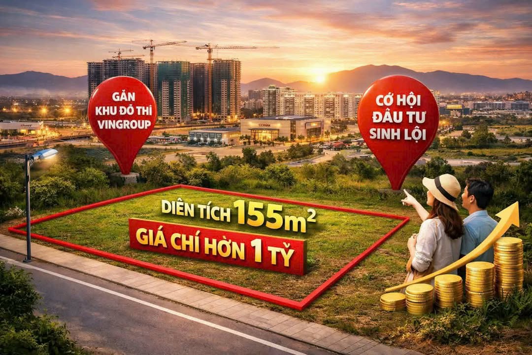 Đất nền Kỳ Trinh 155m² - Sổ đỏ chính chủ, đón sóng Vingroup!