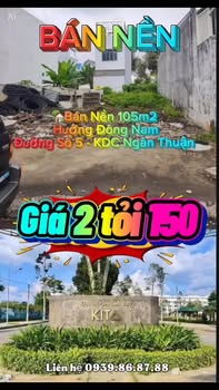 Bán đất nền KDC Ngân Thuận Bình Thủy 106m² - Sổ hồng sẵn giá tốt