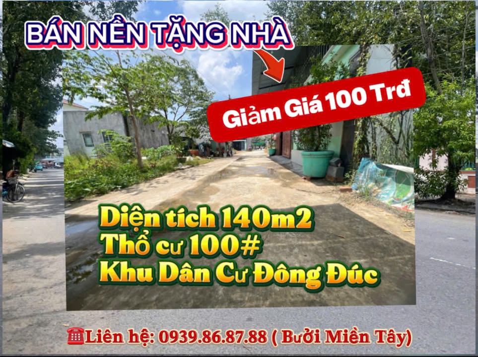 Đất Vĩnh Long 140m² Tặng Nhà Cấp 4, Sổ Hồng Thổ Cư, Giá 1.09 Tỷ