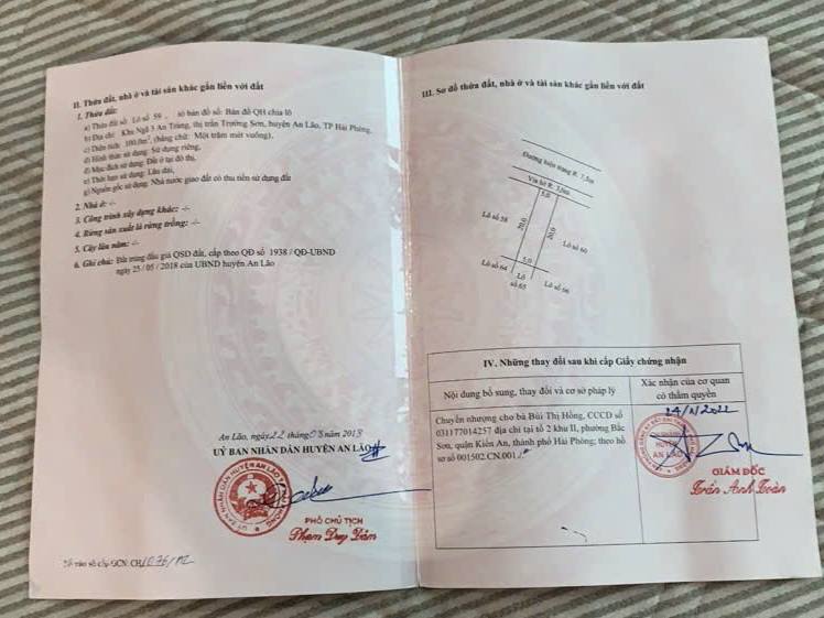 Đất nền 100m² Khu Đô Thị Ngã 3 An Tràng, Hải Phòng - Sổ đỏ sẵn sàng