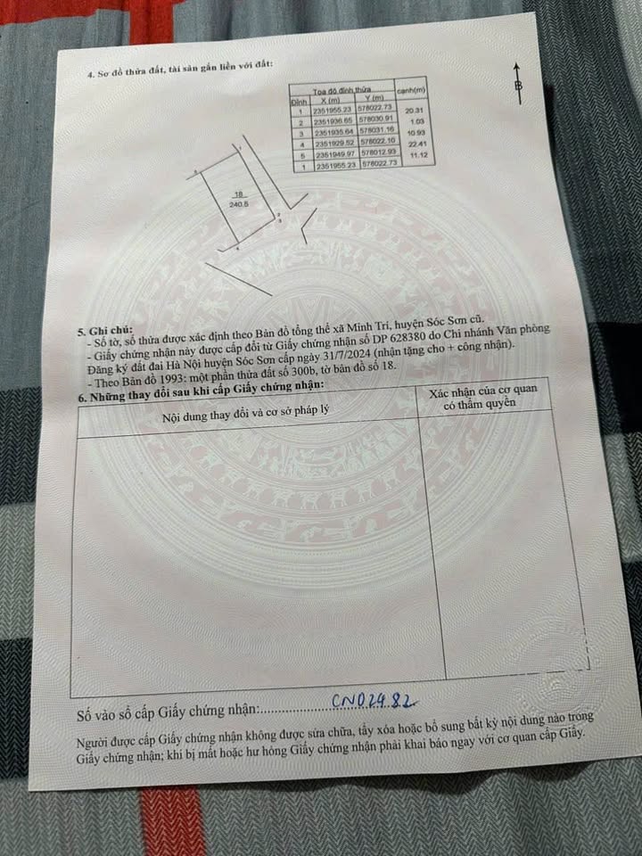 Đất nền Lô góc Thắng Trí Sóc Sơn 240m² - Thổ cư 100%, đường ô tô thông