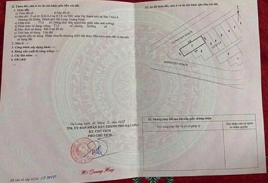 Đất nền Hà Khẩu Hạ Long 77.5m² giá 3.8 tỷ - Vị trí đắc địa!