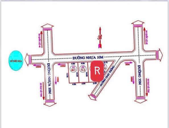 Đất nền Nghi Đức, TP Vinh ~68-71m² - Đường to ô tô