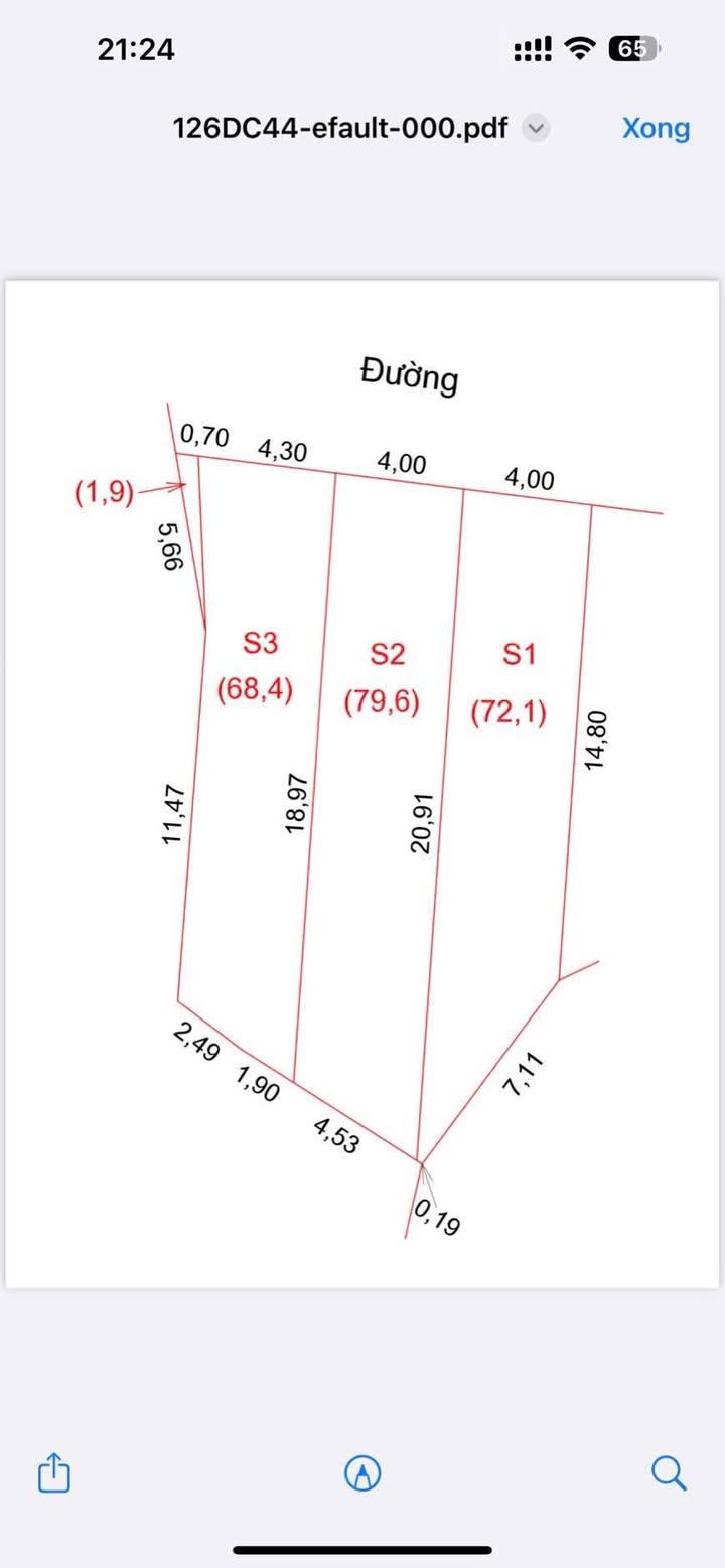 Đất Bến Thủy Vinh 72m² 2.1 tỷ - Sổ đỏ chính chủ