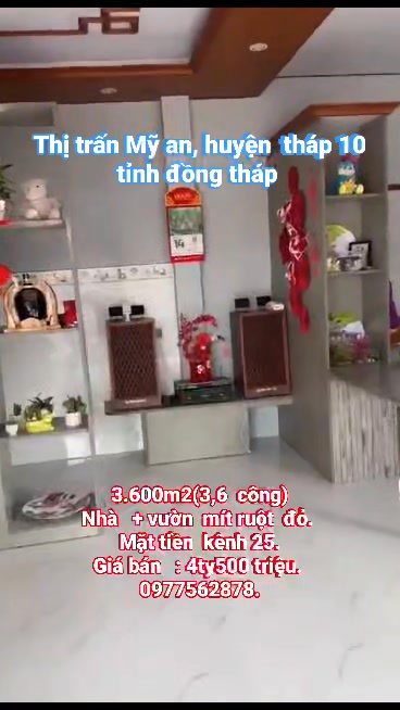 Đất vườn 3615m² Mỹ An, Đồng Tháp - Sinh thái xanh, 4.5 tỷ