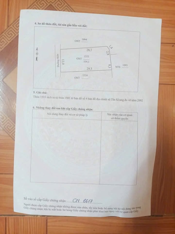 Đất nền 339m² Tân Khang, Nông Cống - Sổ đỏ chính chủ, đường ô tô 9m!