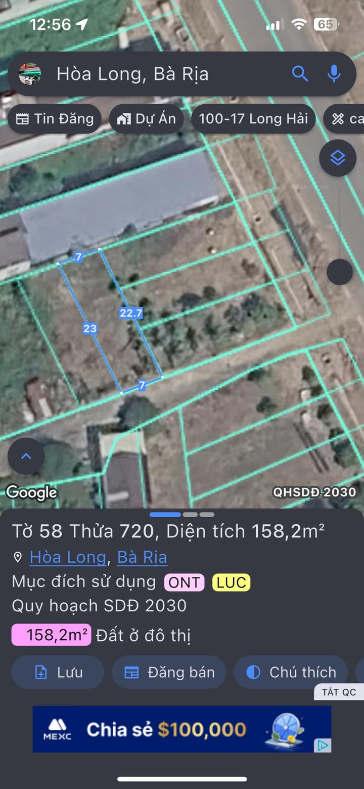 Đất Vàng 154m² Hoa Long, BR-VT - Sổ Đỏ Sang Tên, Giá 1.8 Tỷ Bớt Lộc