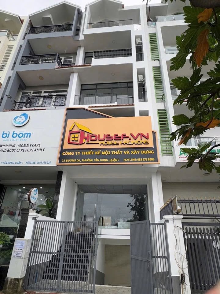 Nhà Phố Mặt Tiền Ngô Thị Bì, Q7 - Kinh Doanh Sầm Uất, 50 Triệu/Tháng