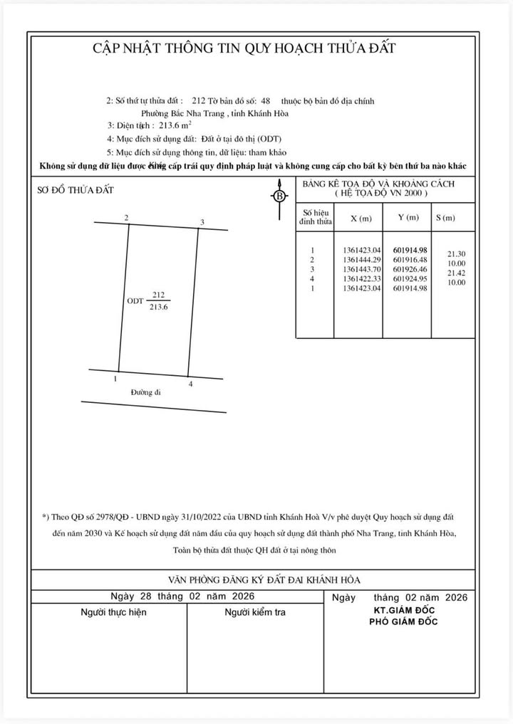Đất nền Võ Tánh, Nha Trang 214m² - Sổ hồng chính chủ
