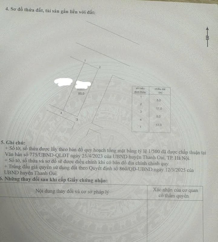 Đất nền Thanh Oai 85m² – Lô góc, tiềm năng tăng giá vượt trội!