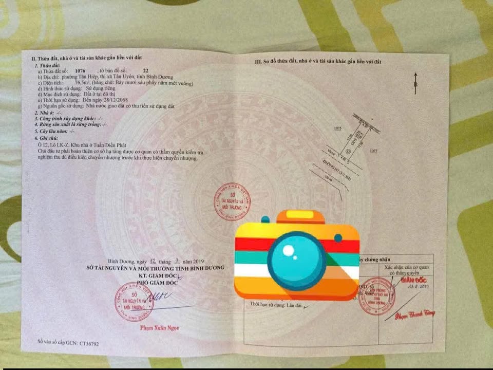 Đất nền Chánh Phú Hòa Bến Cát 77m² 1.5 tỷ - Tiềm năng tăng giá vượt trội!