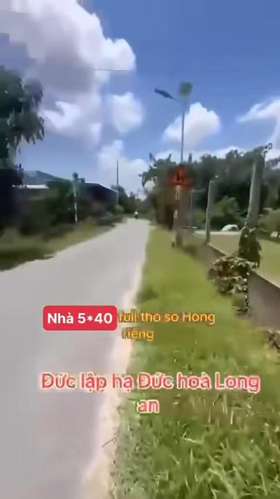 Nhà Đức Lập Hạ 200m² Long An - Mặt tiền nhựa, sổ hồng chính chủ!