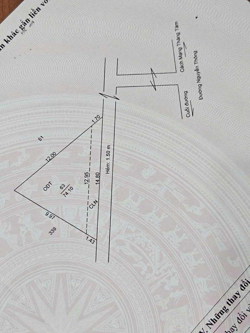 Nhà 74m² Hẻm Nguyễn Thông, Bình Thủy - Giá Tốt, Sẵn Sàng Định Cư