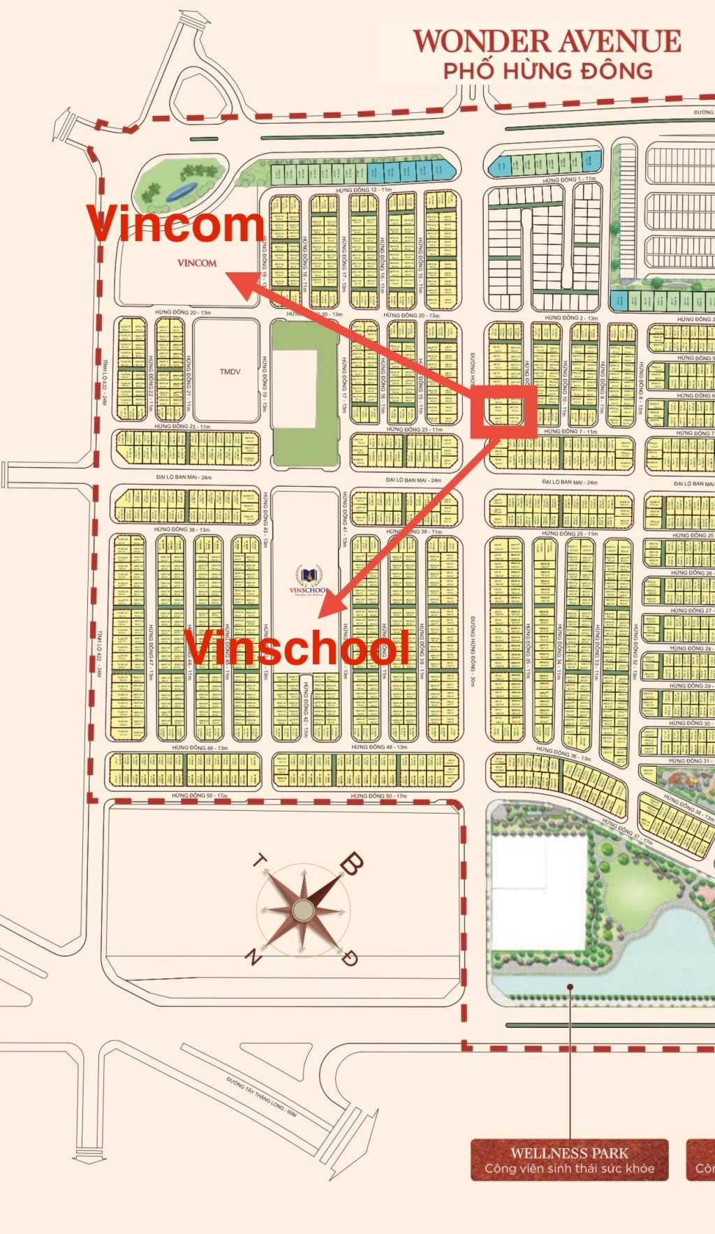 Nhà Góc Kinh Doanh Vinhomes Wonder City Đan Phượng - Mặt Tiền 21m, Giá 33 Tỷ