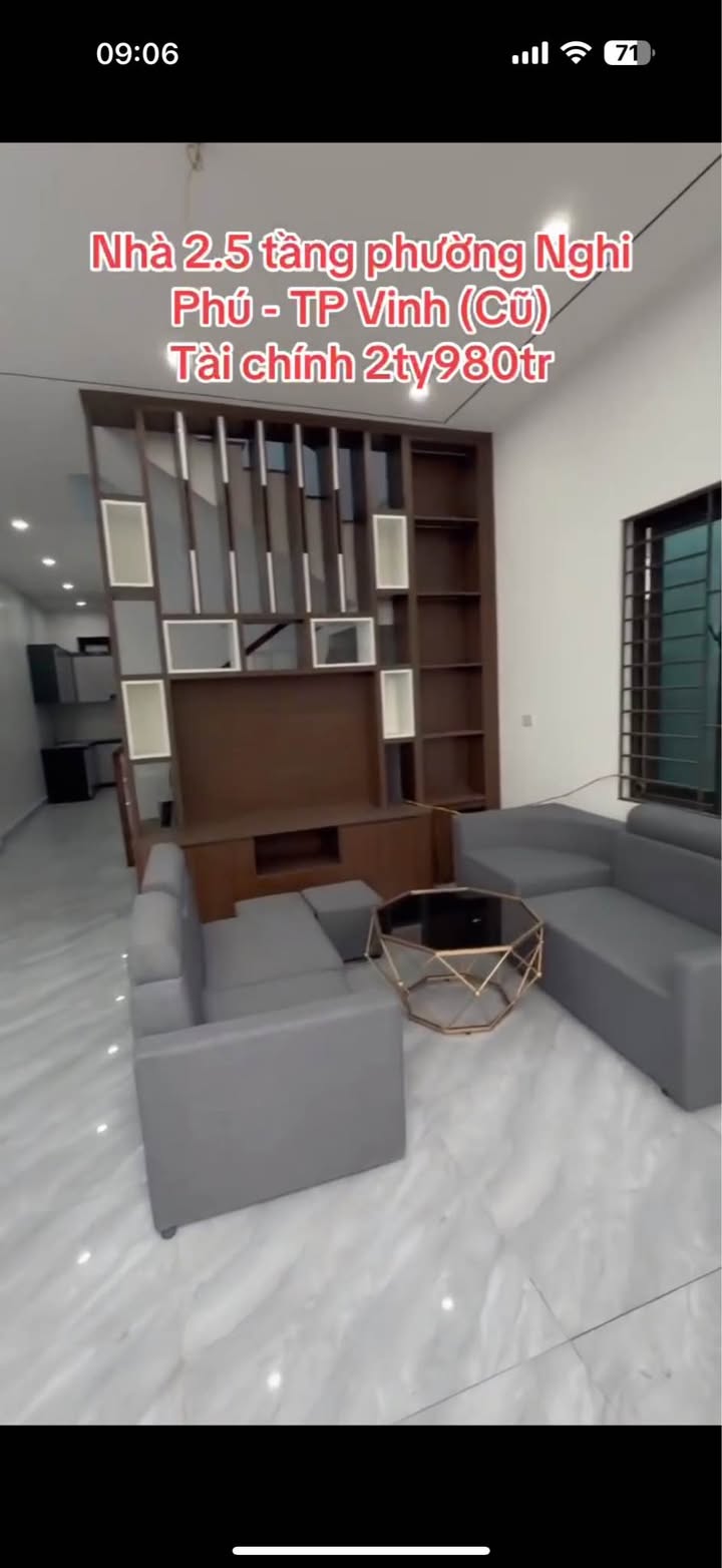 Nhà 2.5 Tầng Nghi Phú 56.5m² - Giá 2.98 Tỷ - Sẵn Sàng Vào Ở