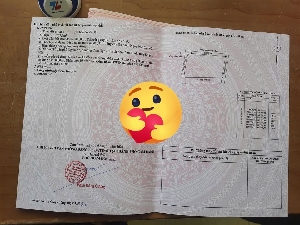 Đất nền Cam Nghĩa, Cam Ranh 757.5m² - Sổ đỏ chính chủ, 2 mặt tiền!