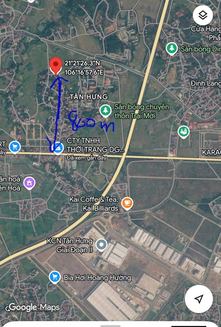 Bán đất Vĩnh Thịnh, Quế Võ, Bắc Ninh - 237m² ONT, mặt tiền 8m, giá chỉ từ 1.x tỷ