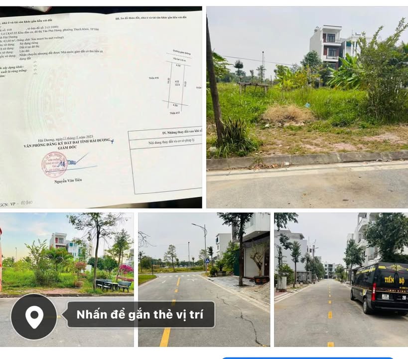 Bán gấp Townhouse 63m² mặt tiền 4.5m Phố Phan Huy Chú, Hải Dương - Sổ đỏ sẵn sàng