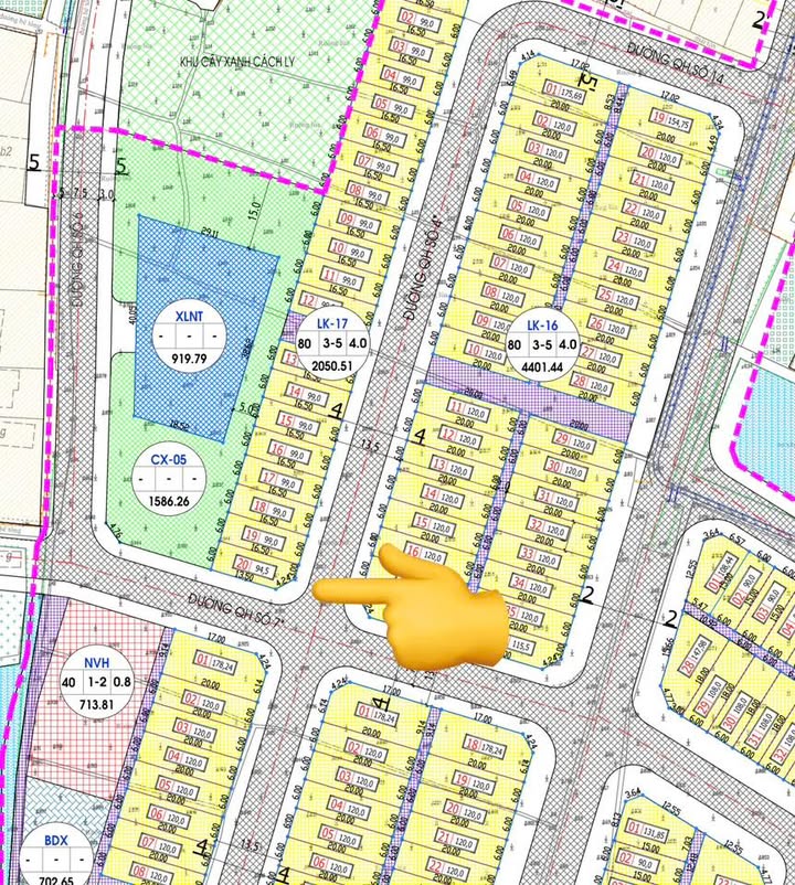 Bán Gấp Lk17 Đồng Quỳnh, Thái Bình - 94.5m² Lô Góc Đông Nam, Giá 2.1 Tỷ