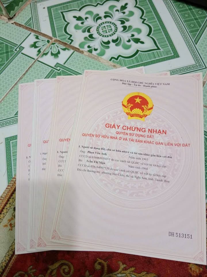 Bán Gấp Đất Nền 1000m² T.Xã Nghi Sơn, Thanh Hóa - Sổ Đỏ Sẵn Sàng