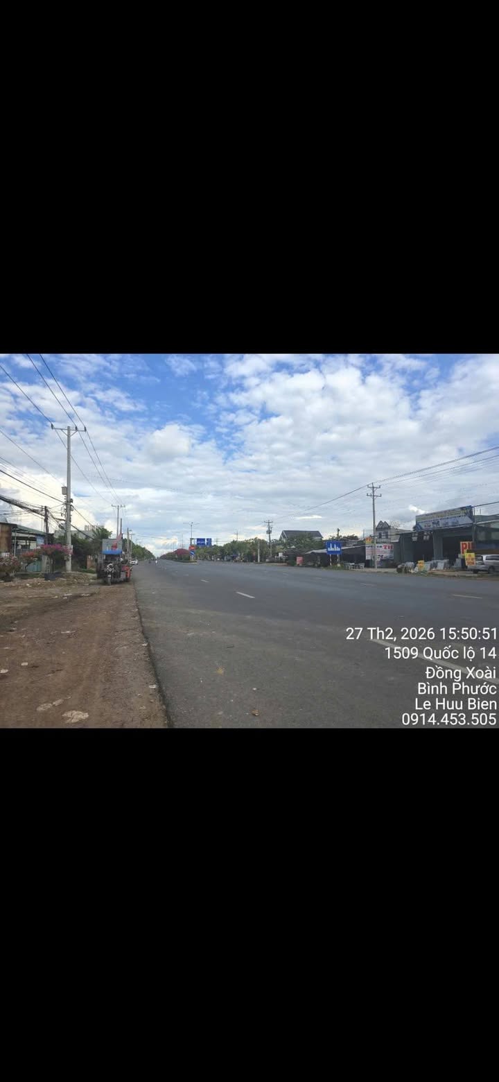 Bán Đất Mặt Tiền QL14 Đồng Xoài 924m² - Giá Tốt Đầu Tư