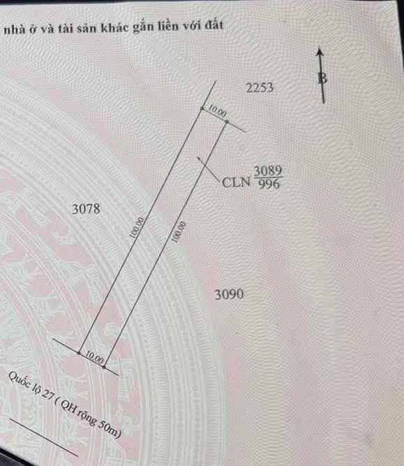 Đất nền QL27 Huyện Lăk 1000m² - Sổ đỏ chính chủ!