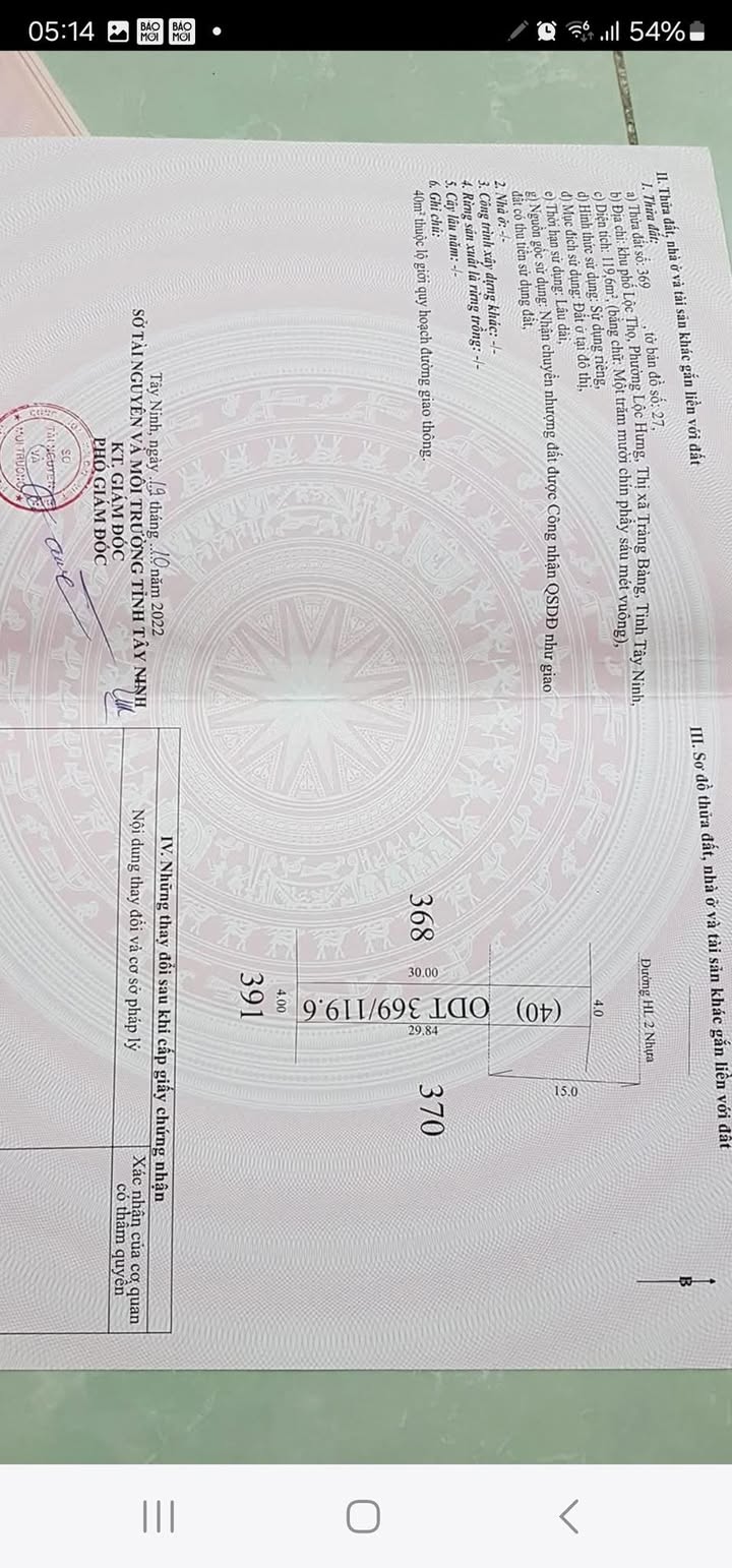 Nhà Mặt Tiền Trảng Bàng - 119.6m² - 1.4 Tỷ - Sổ Đỏ Chính Chủ