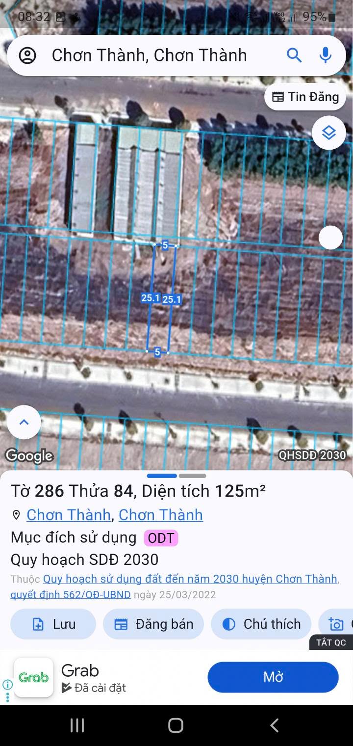 Đất nền Becamex Chơn Thành, Bình Phước 125m² - Tiềm năng tăng giá!