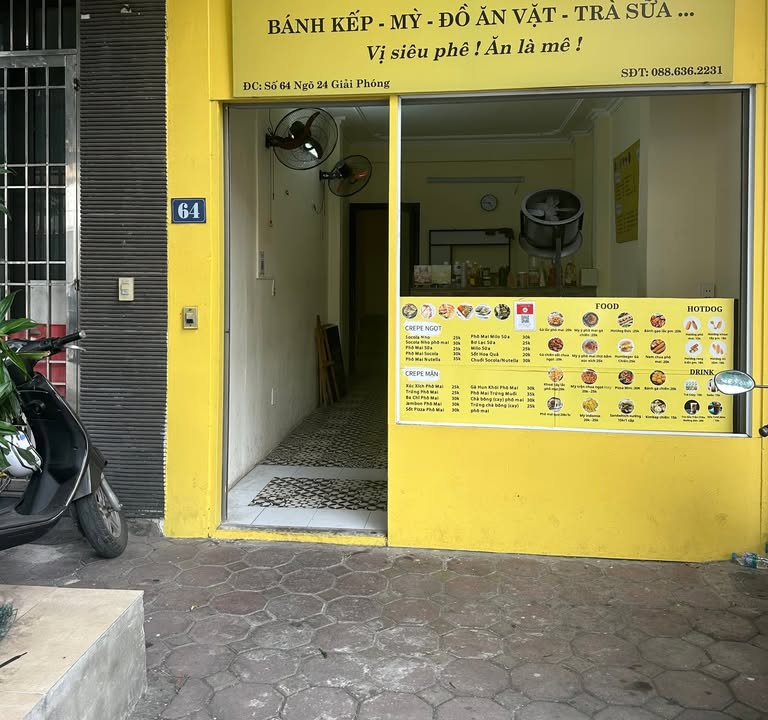 Mặt bằng kinh doanh 5.5 triệu/tháng ngay cổng trường Phương Mai, Đống Đa