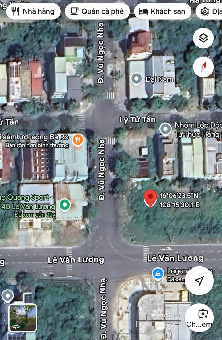 Cho thuê đất góc 2 mặt tiền Lê Văn Lương - Vũ Ngọc Nhạ, Sơn Trà - 700m² giá 60 triệu