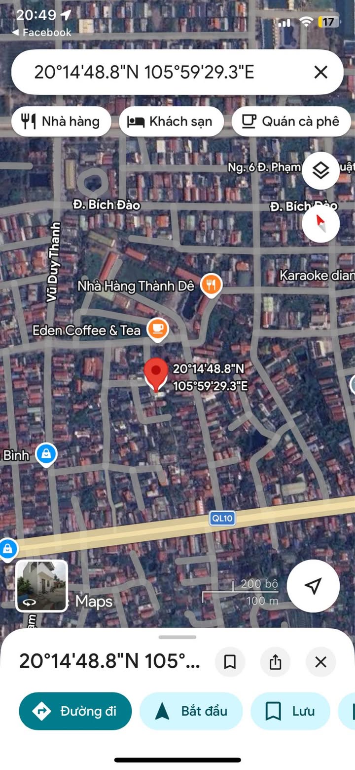 Bán đất 67.3m² đường Nguyễn Thị Minh Khai, Ninh Bình - Sổ đỏ chính chủ